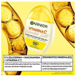 Garnier Vitamina C Wonder Tint Fluido Con Color Spf50 Medio 40ml