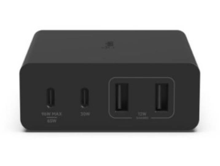 Belkin - Chargeur Ordinateur Portable 4 Ports 2 Usb-C 2 Usb-A 108w Noir