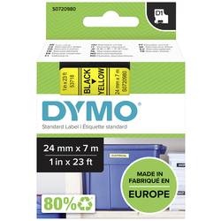Etiketten DYMO D1 53718 Polyester Bandfarbe: Gelb Schriftfarbe:Schwarz 24 mm 7 m S0720980