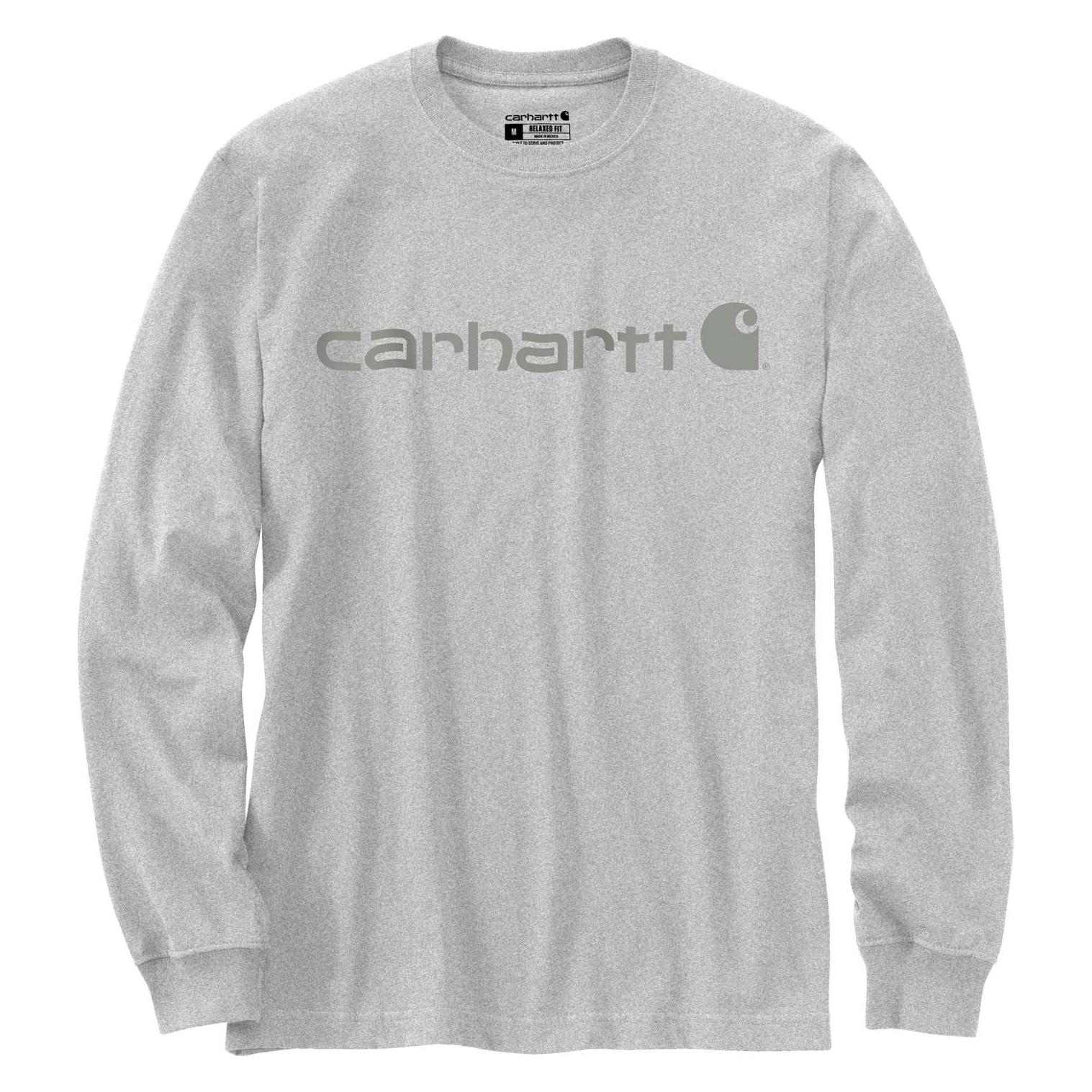 Carhartt Koszulka Dearborn Relaxed LS Logo HEATHER (XXL) (67417072)