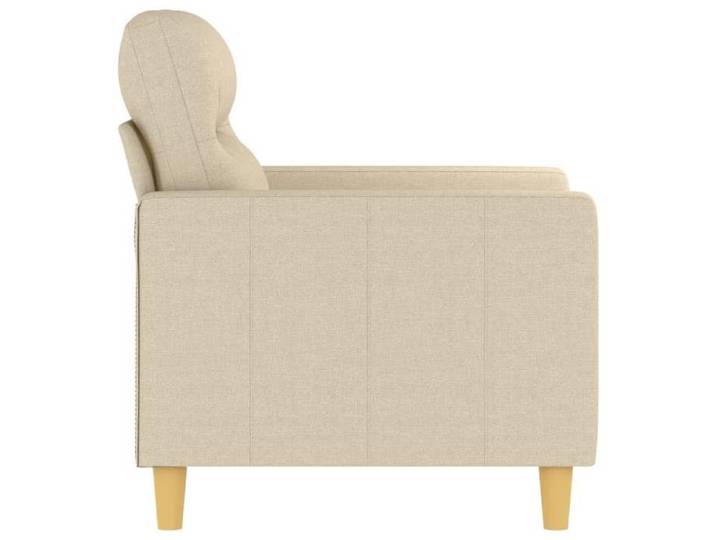 Promotion janvier  Fauteuil 1 place - mango - Petit Canapé - Crème 60 cm - Tissu SS1790