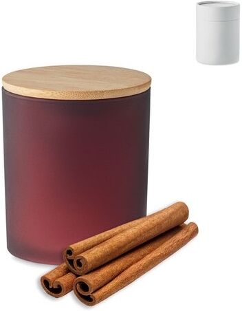 Bougie personnalisé végétale 120g KEOPS SMALL verre bordeaux