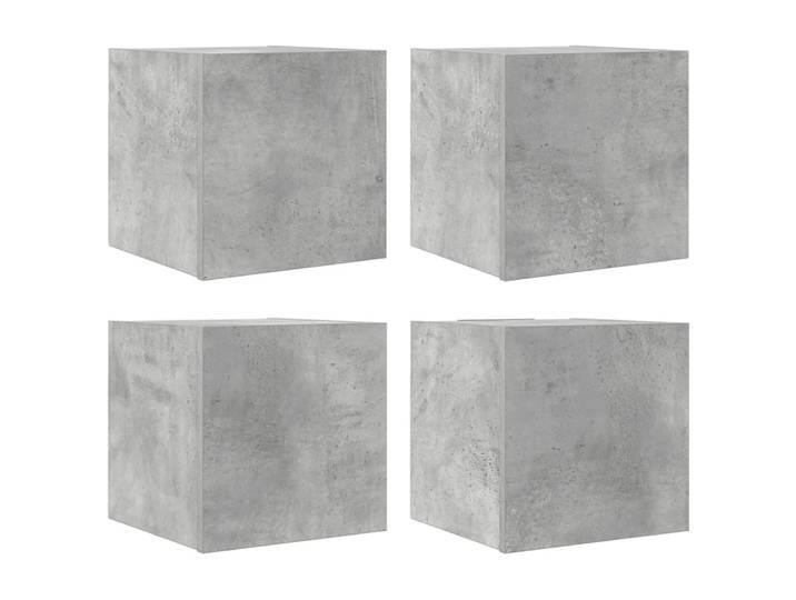 Lot de 4 meubles 30 x 30 x 30 cm bois marron