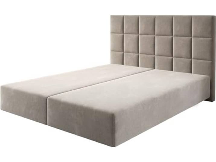 DELIFE Boxspringgestell Dream-Fine Mikrofaser Beige 160x200 cm