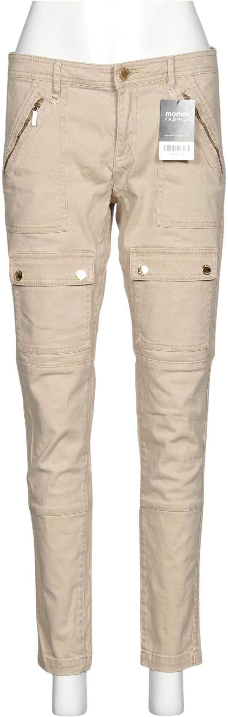 Michael Michael Kors Damen Stoffhose, Beige, Gr. W27, Baumwolle / Elasthan - Second Hand