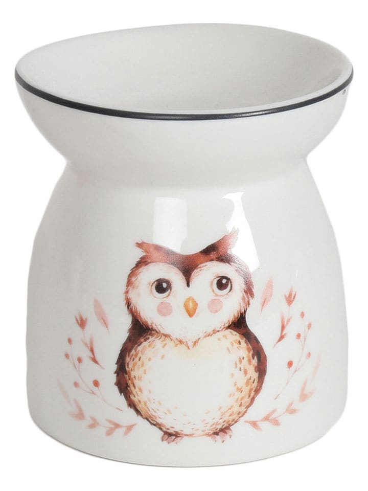 Woodbridge Duftlampe ''Owl'' in Weiß/ Hellbraun - (L)11 cm - onesize