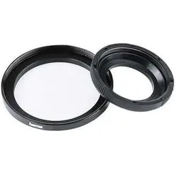 Hama Adapter 49 mm Filter an 52 mm Objektiv (49 mm), Objektivfilter Zubehör, Schwarz
