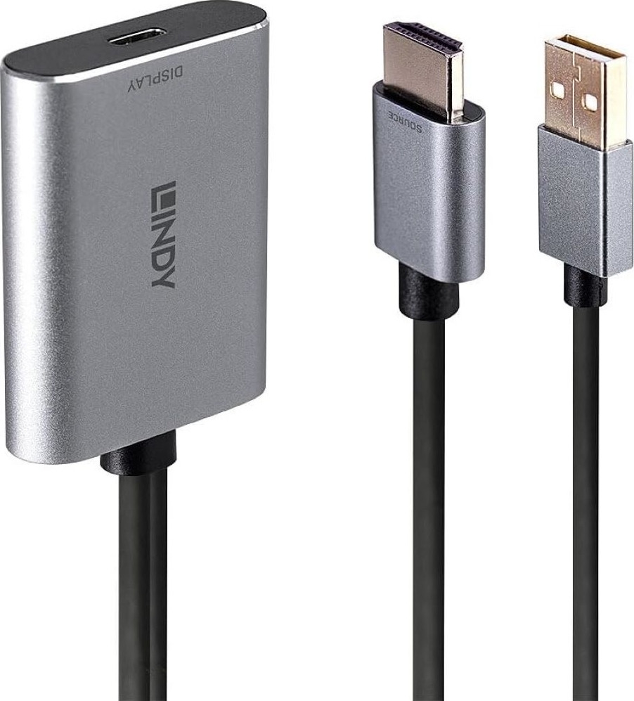 Lindy 43347 Konverter HDMI naar USB Type C met USB Power