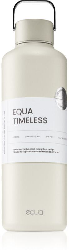 Equa Timeless bouteille d’eau en acier inoxydable teinte/couleur Off White 1 pcs