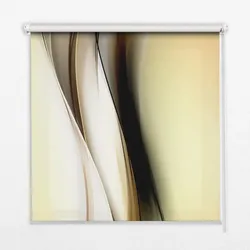 INNENROLLO - Fensterrollo - Rollo - 110x140 cm - Gelbe Abstraktion