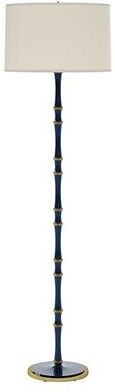 Iris Floor Lamp - Navy/Brass - Ballard Designs