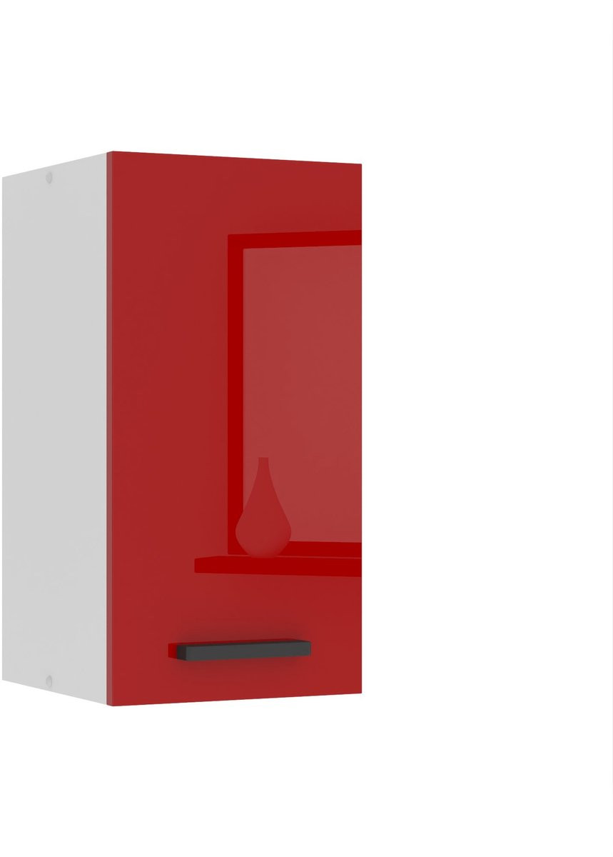 BELINI Hangkast met 1 Deur - Rood Hoogglans
