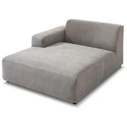 CASEDO Longchair Valencia Stoff Grau Stone