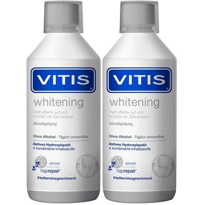 Vitis Whitening Mundspuel x2 2x500 ml Mundwasser