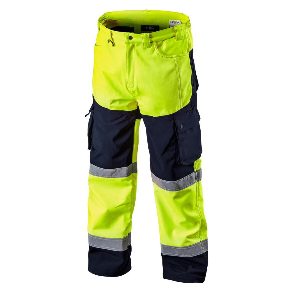 Topex Softshell-Warnschutzhose mit Reflektionsstreifen neongelb XXXL (3XL) (TOP-81-750-XXXL)