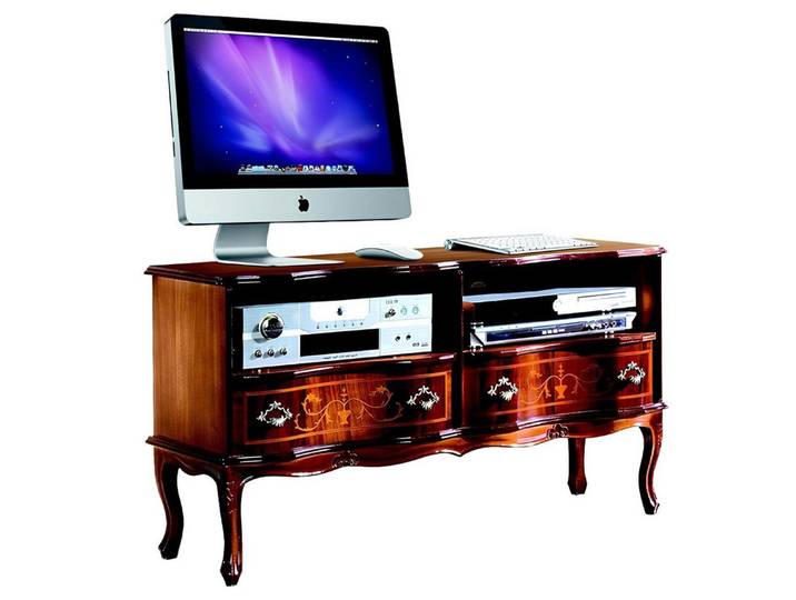 Xlmoebel TV-Schrank Italienisches Barock Sideboard aus Holz mit kunstvollen Verzierungen (1-St., Italienisches Barock Sideboard) Hergestellt in Europa