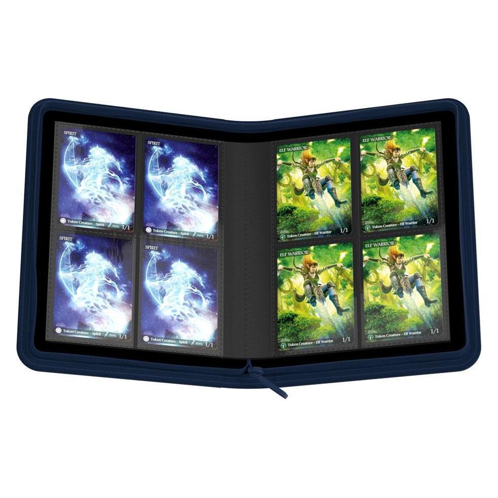 Ultimate Guard UGD010354 - Zipfolio 160 - 8-Pocket Xenoskin Kartenmappe, blau (UGD010354)