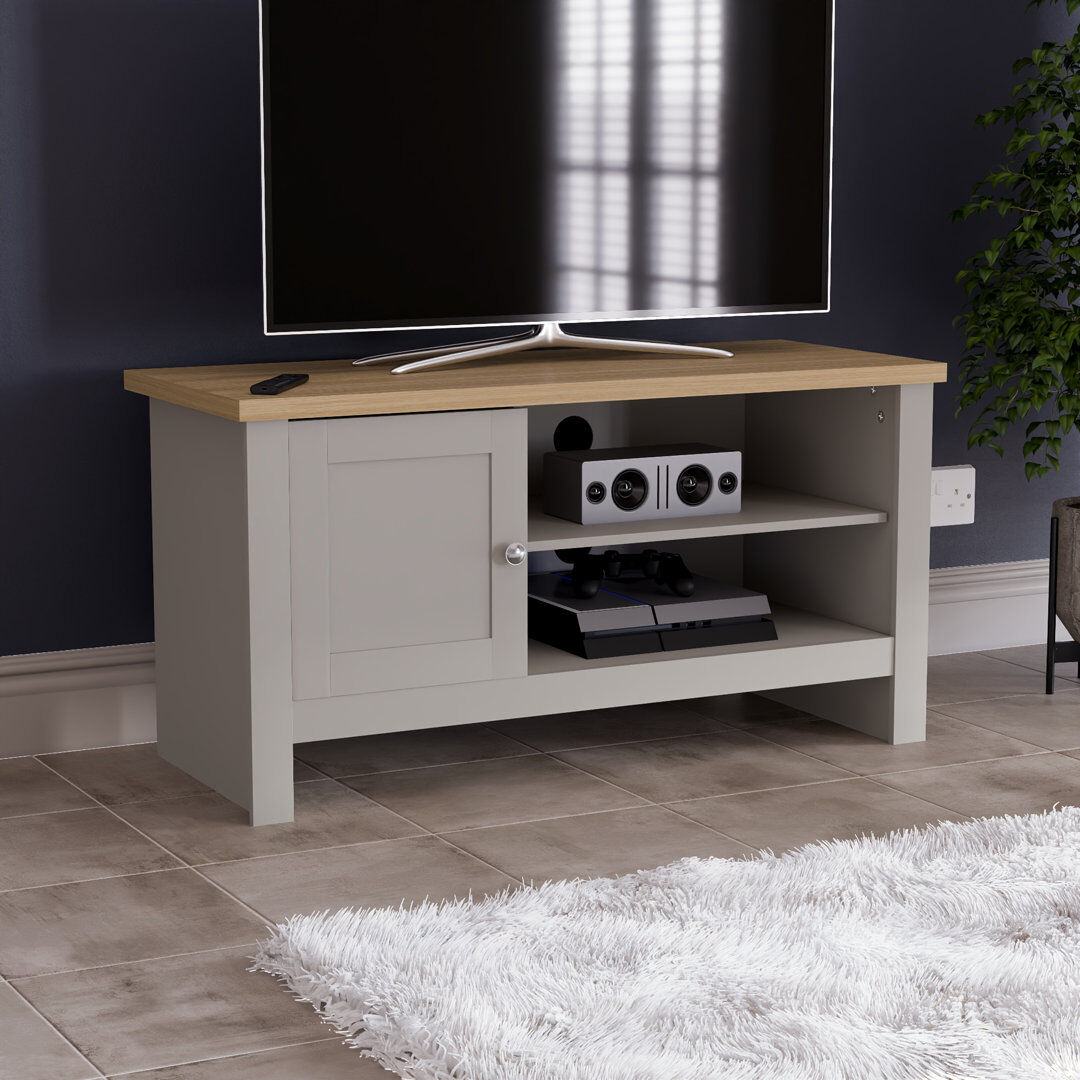 August Grove Beacsfield TV Stand for TVs up to 50" Grey 50"