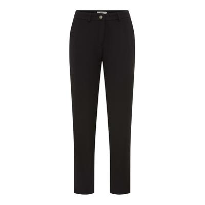 Caprihose BRAX "Style MARON S", Damen, Gr. 48, Normalgrößen, schwarz, Web, 91% Polyester, 9% Elasthan, Hosen Caprihose