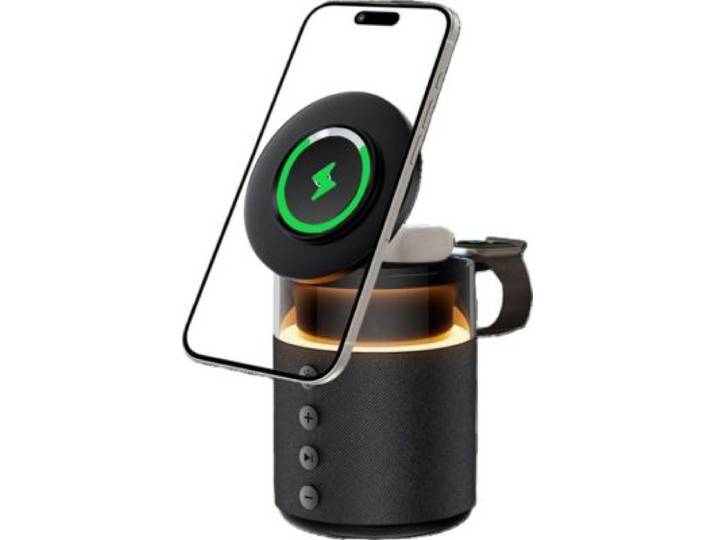 Force Play - Station De Charge 15w Station Sans Fil 5 En 1