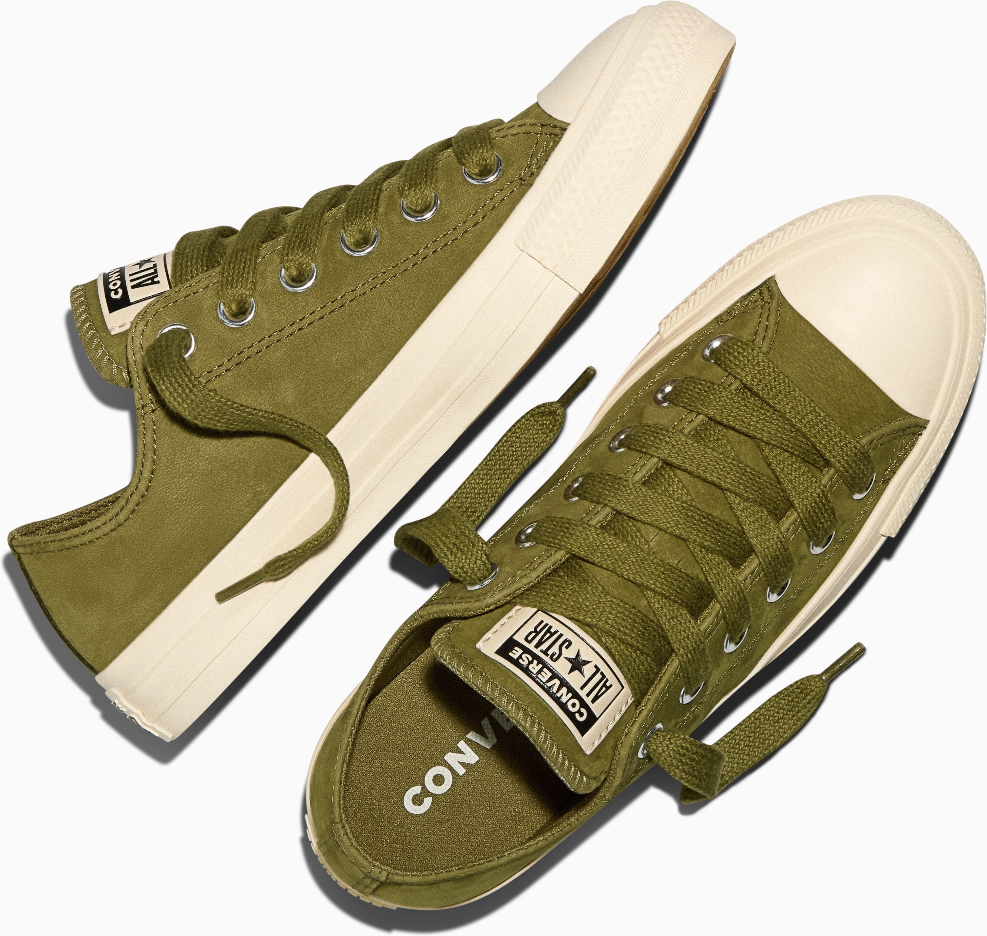 Sneaker CONVERSE "CHUCK TAYLOR ALL STAR", Damen, Gr. 36,5, Synthetik, grün (bog down, bog down), Textil, Schuhe Sneaker bog down, bog down 36,5, Synthetik