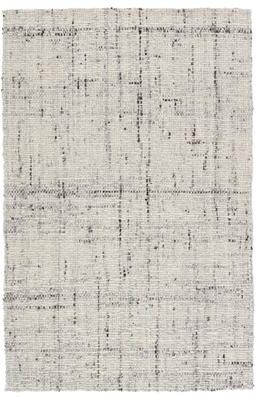 Juniper Home Cambridge Collection Basket Weave and Tweed Design Wool Area Rug