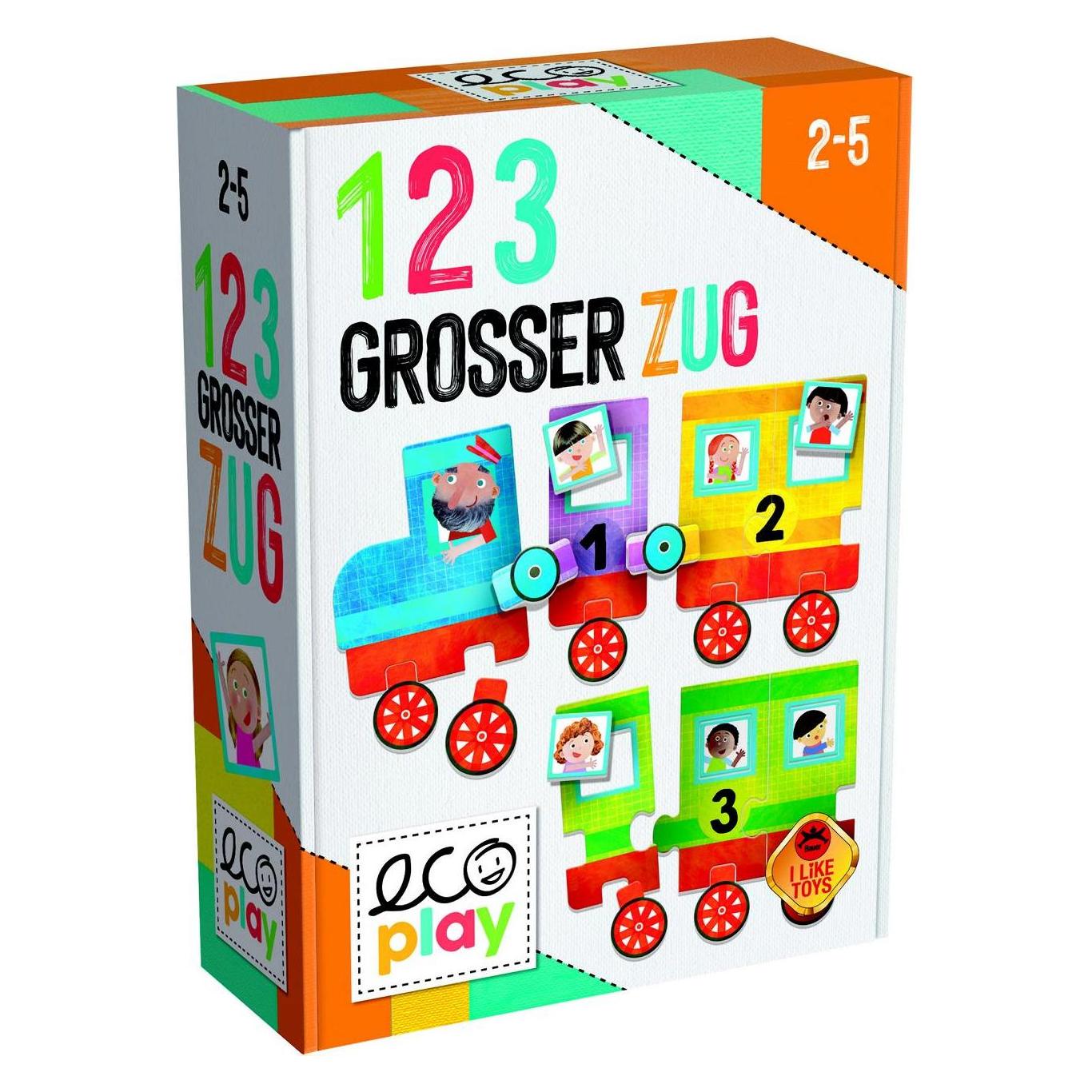 Headup Games eco play - 123 grosser Zug (3 - 5 Jahre) (DE52590)