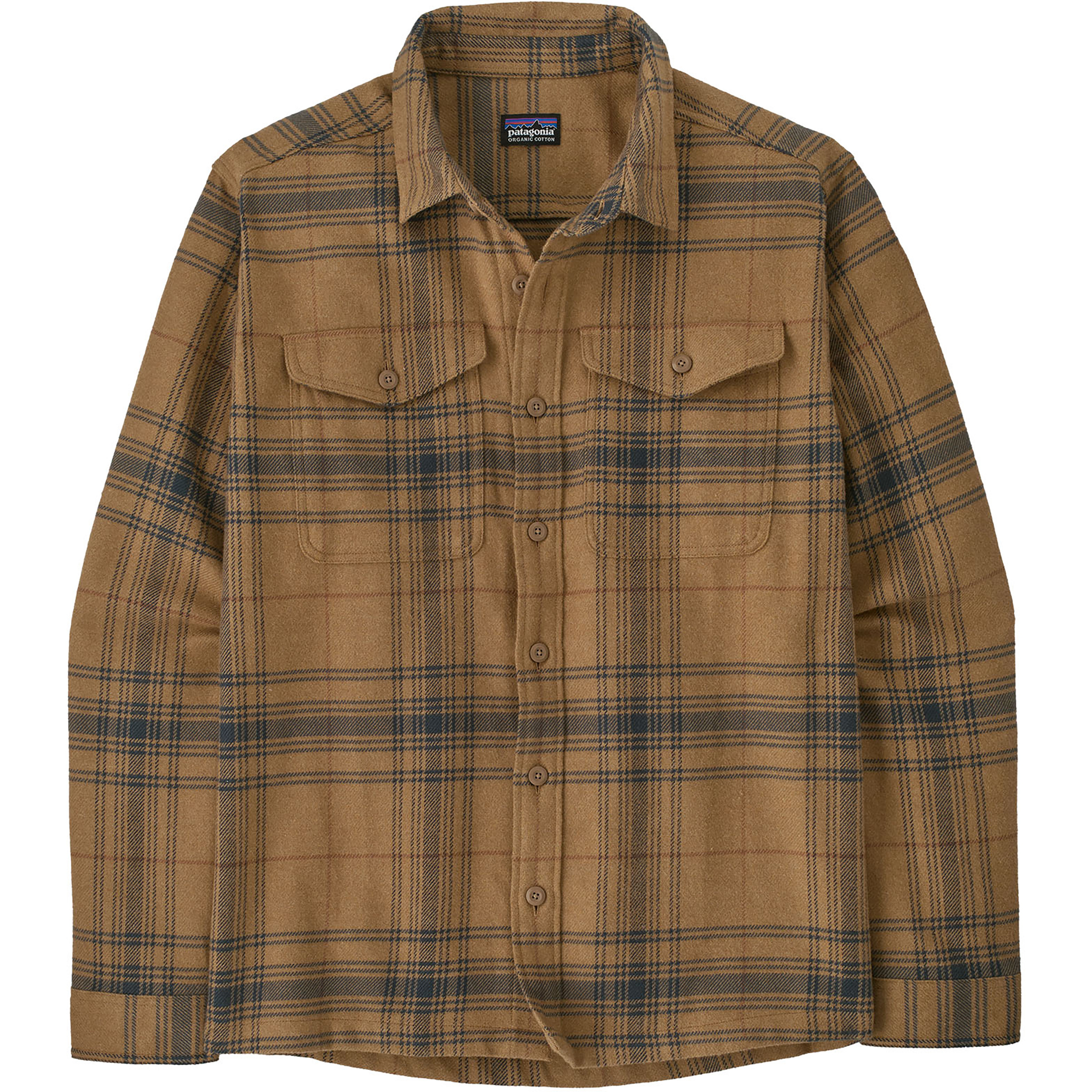 Patagonia Fjord Flannel Herren Hemden braun Größe M Lifestyle Hautfreundlich