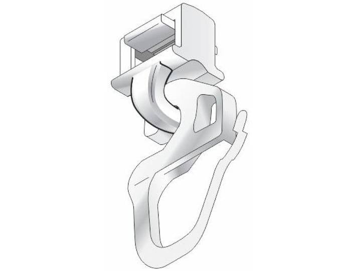 Klick-Gleiter HINNO hinno-clic HC31 Gr. 1, weiss (weiß), B:0,85cm H:1cm L:2,1cm, Kunststoff, Gardinenbefestigungen, Klick-Gleiter, HINNO Clic-Gleiter