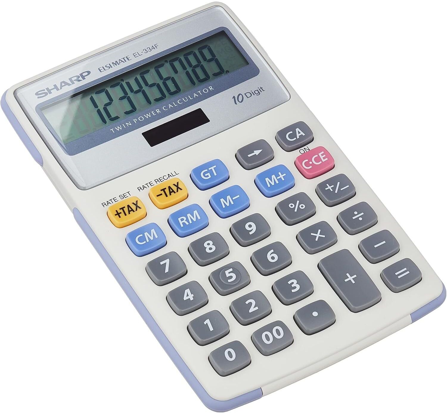 Sharp EL‑334 Calculator – Off‑White