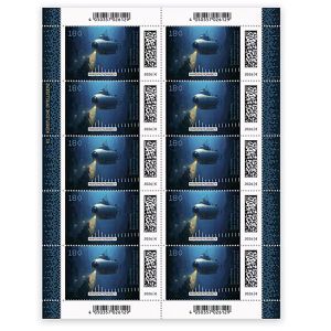 DeutschePost Briefmarken Set, 10 Stück à 1,80 EUR, Marianengraben, Großbrief, nassklebend