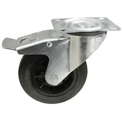 PROREGAL Ersatzräder mit Bremse | Ø16cm | Traglast 70kg | verzinkt