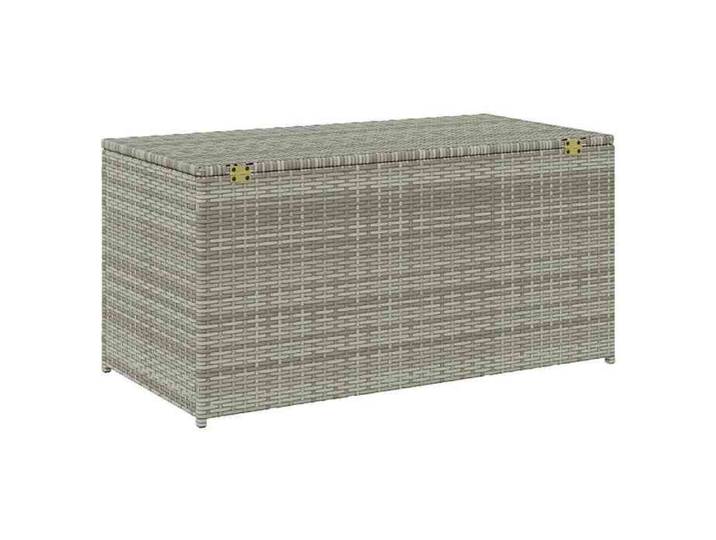 Elégant Coffre rangement de jardin Gris - Boîte de rangement de jardin résine tressée 100x50x50cm gris PRO8526489681511