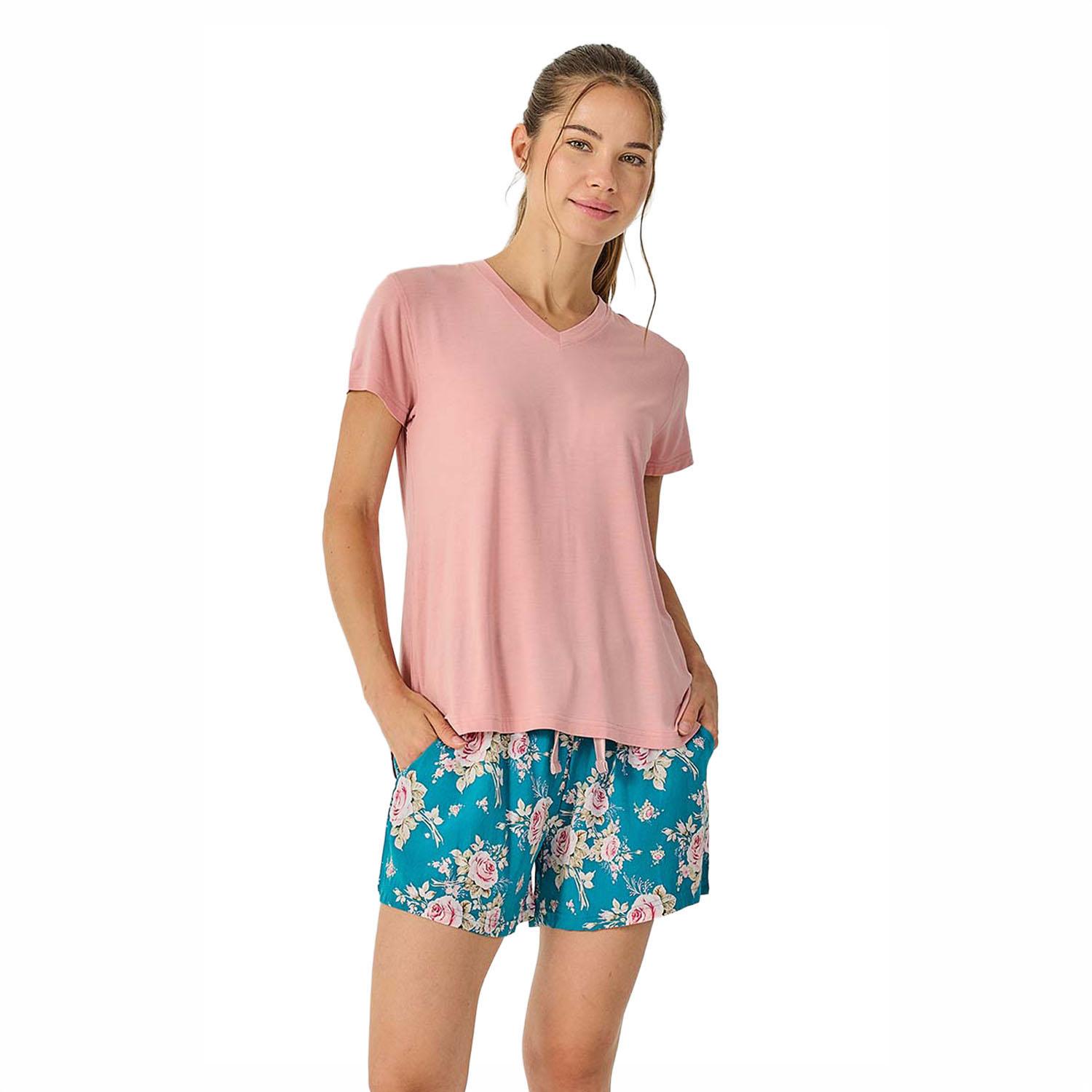 Damen Sommer Kurzarm Pyjamas JJB35