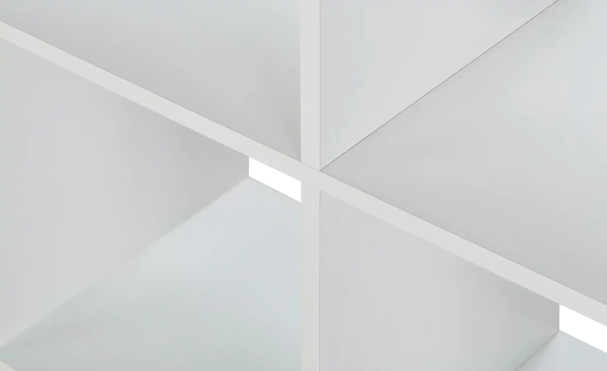 Höffner Regal  Ursini ¦ weiß ¦ Maße (cm): B: 105 H: 105 T: 33.0