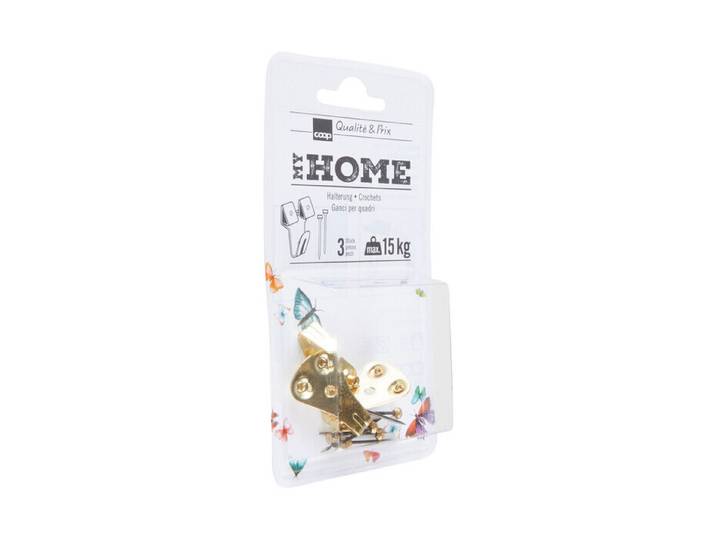 My Home Halterung Gold 3 Stück 15 kg