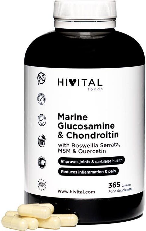 Hivital Foods Glucosamina con Condroitina 365cáps