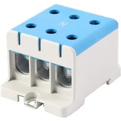 Hauptleitungsklemme Anschlussklemme ETB 150/1x3 Al/Cu Universalklemme elektroinstallation 6 Löcher Elektro Becov UK3150.12
