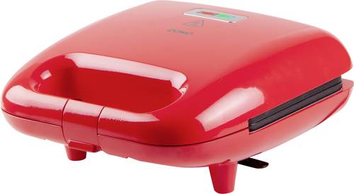 DOMO Snack Party 5in1 Sandwich-Toaster Cool-Touch-Gehäuse, Antihaftbeschichtung Rot