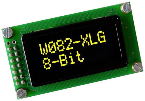 DISPLAY VISIONS OLED-Display Gelb-Grün 5.55mm 3.3 V, 5V Ziffernanzahl: 2 EAW082-XLG