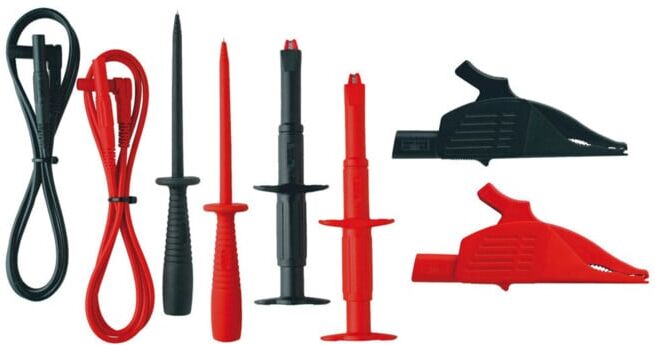 BENNING Jeu de mines de mesure TA 3 044126 8 pièces Pointe de mesure d. 4 mm longueur 1000 mm (044126)