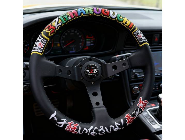 Volant de remplacement à dégagement rapide, roue brodée colorée personnalisée, volant modifié, 326