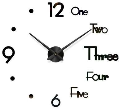 Uplift Treasures Large 3D Luminous DIY Silent Wall Clock 13 3d 51 Inch(130cm)