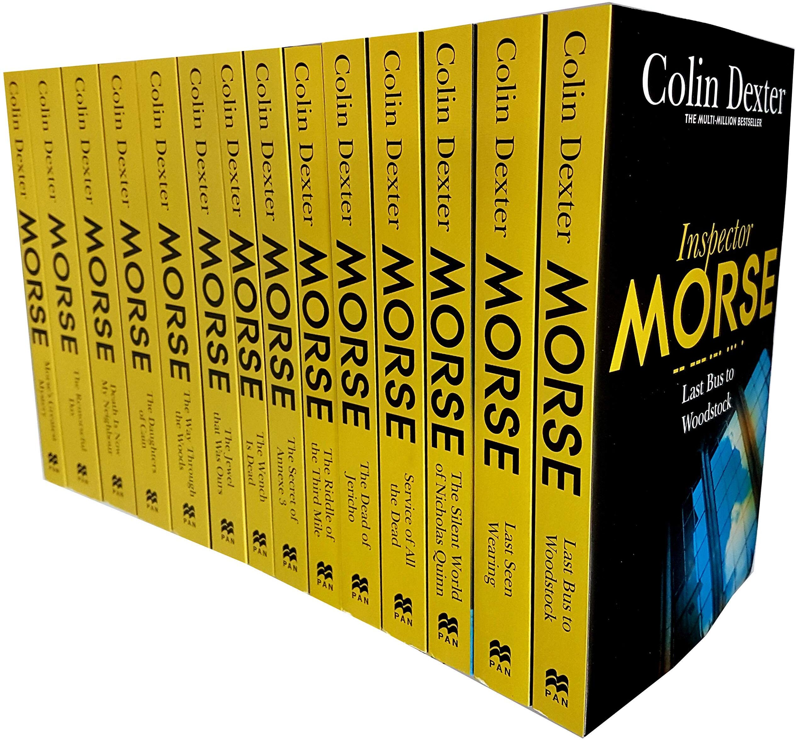 Pan Macmillan Colin Dexter's Inspector Morse Mysteries 14 Books Collection Set - Paperback - Complete British Detective Crime Fiction Series