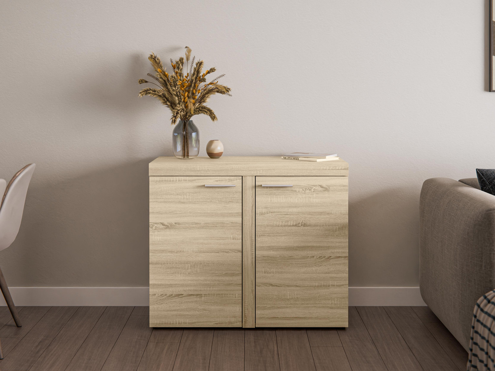 AX Living Spacoro 2T Smalle Commode - Sonoma-hout