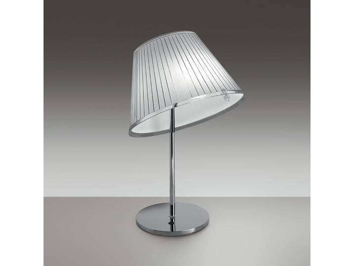 Choose T LED Tischleuchte Chrome/White - Artemide - Schlafzimmer - Design - Metall - Mit Schirm