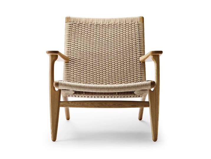 Carl Hansen - CH25 Sessel, Eiche geölt / Naturgeflecht
