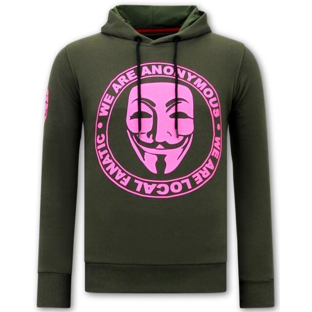 Local Fanatic Hoodie print we are anonymous
