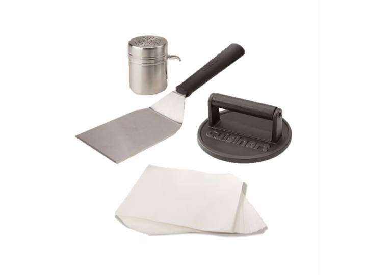 Cuisinart CSBK400EU Burgerpresse – Grillschale/Grillpfanne/Grillgeschirr – schwarz
