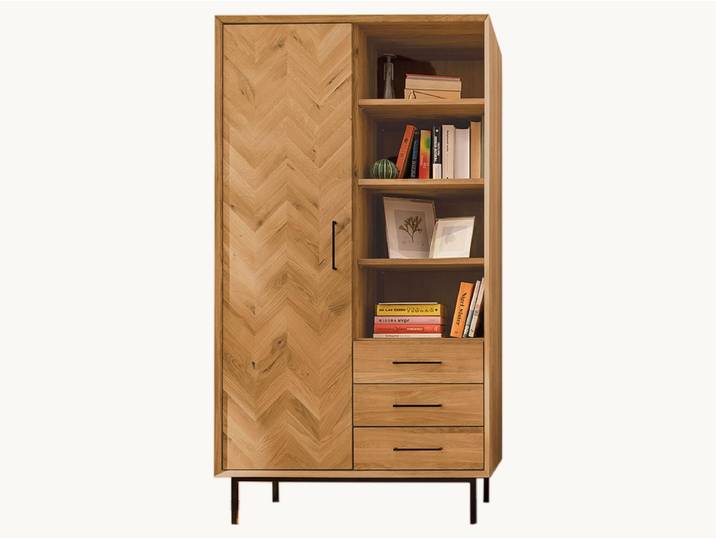 Highboard Parquetta - Variante 02 - Kernbuche